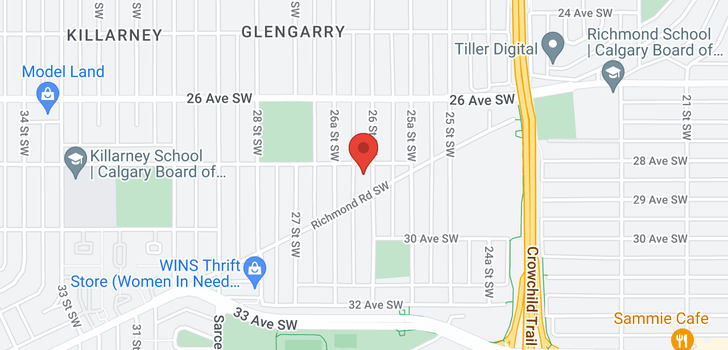 map of 3005 26 ST SW